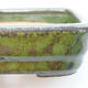 Keramická bonsai miska 11,5 x 8,5 x 3 cm, barva zelená - 2/3