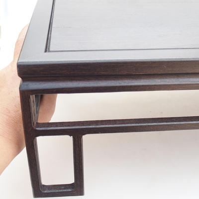 Dřevěný stolek pod bonsaje  hnědý 39 x 25,5 x 14 cm - 2