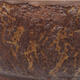Keramická bonsai miska 18 x 18 x 7 cm, barva hnědá - 2/3