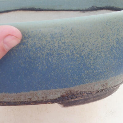 Bonsai miska 26 x 20 x 9 cm, barva modrozelená - 2