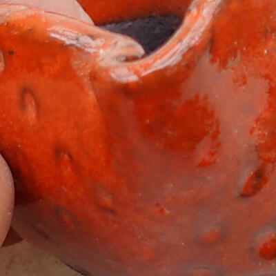 Keramická Skořápka  6 x 7,5 x 6 cm , barva oranžová - 2