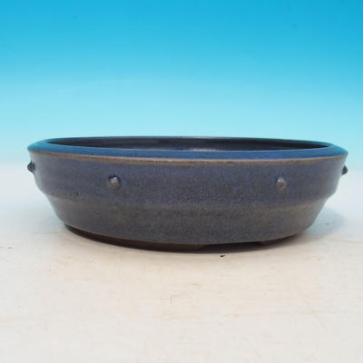 Bonsai miska 18 x 18 x 4,5 cm, barva modrá - 2