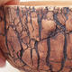 Keramická bonsai miska 17 x 17 x 7 cm, barva praskaná režná - 2/4
