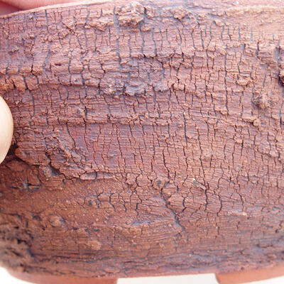 Keramická bonsai miska 15 x 15 x 6,5 cm, barva praskaná - 2