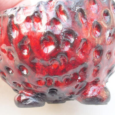Keramická Skořápka 7 x 7 x 5  cm , barva  červená - 2