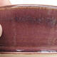 Keramická bonsai miska 19,5 x 19,5 x 6 cm, barva fialová - 2/3