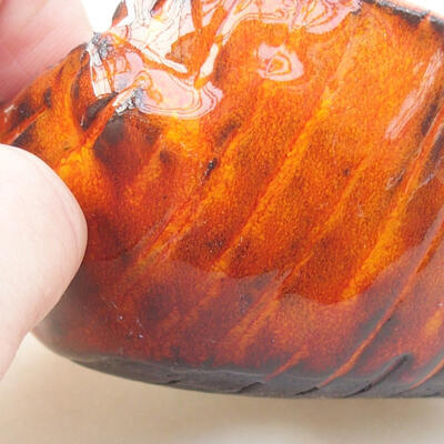 Keramická Skořápka 7 x 7 x 5 cm , barva  oranžová - 2