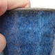 Keramická bonsai miska 8 x 8 x 10 cm, barva modrá - 2/3