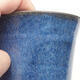 Keramická bonsai miska 10 x 10 x 13 cm, barva modrá - 2/3