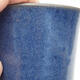 Keramická bonsai miska 10 x 10 x 14 cm, barva modrá - 2/3