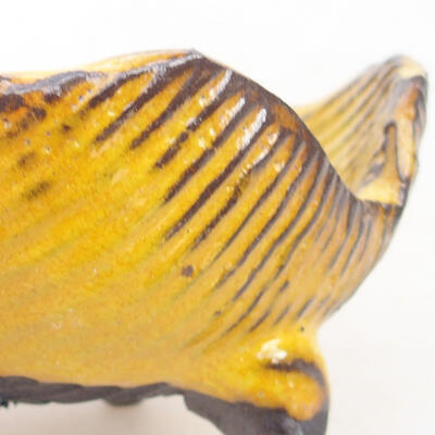 Keramická Skořápka 7 x 7 x 5  cm , barva žlutá - 2