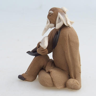 Keramická figurka - mudrc s vějířem - 2