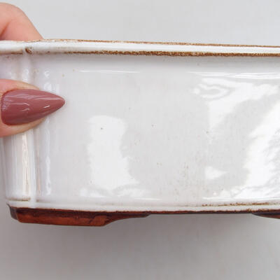 Bonsai miska H 50 - 16,5 x 12 x 6 cm, biela oxid - 2