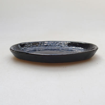 Bonsai podmiska H 05 - 10 x 7,5 x 1 cm, černá lesklá - 2