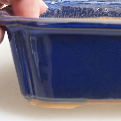 Bonsai miska 16,5 x 12 x 6 cm, modrá - 2