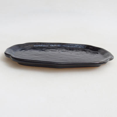 Bonsai podmiska H 51 - 18 x 14 x 1,5 cm, černá lesklá - 2