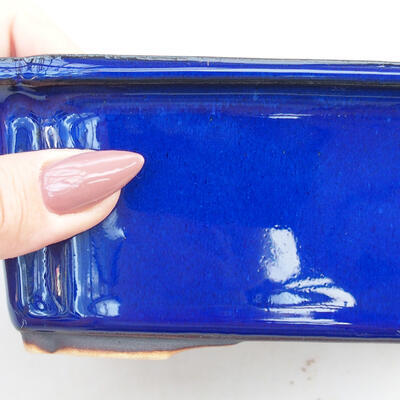 Bonsai miska 16,5 x 12 x 6 cm, modrá oxid - 2