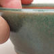 Keramická bonsai miska  11 x 11 x 4 cm, barva zelená - 2/3