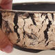 Keramická bonsai miska 18,5 x 18,5 x 6 cm, barva praskaná režná - 2/4