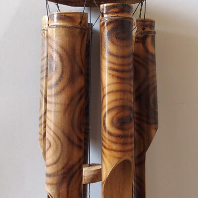 Bambusová zvonkohra žíhaná 128 cm - 2