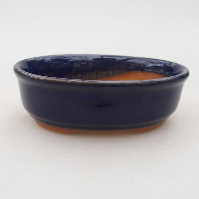 Bonsai miska + podmiska H04 - miska 10 x 7,5 x 3,5 cm, podmiska 10 x 7,5 x 1 cm, modrá - 2