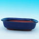 Bonsai miska + podmiska H09 - miska 31 x 21 x 8 cm, podmiska 28 x 19 x 1,5 cm, modrá - 2/3