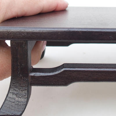 Dřevěný stolek pod bonsaje  hnědý 20 x 11 x 5,5 cm - 2