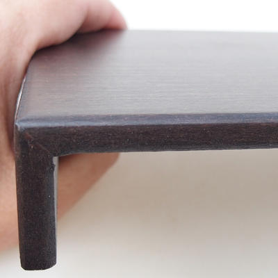 Dřevěný stolek pod bonsaje  hnědý 16 x 10 x 3 cm - 2