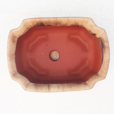 Bonsai miska + podmiska H01 - miska 11,5 x 9 x 5 cm, podmiska 11,5 x 8,5 x 1 cm, béžová  - 3