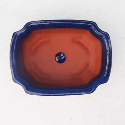 Bonsai miska + podmiska H01 - miska 11,5 x 9 x 5 cm, podmiska 11,5 x 8,5 x 1 cm, modrá - 3