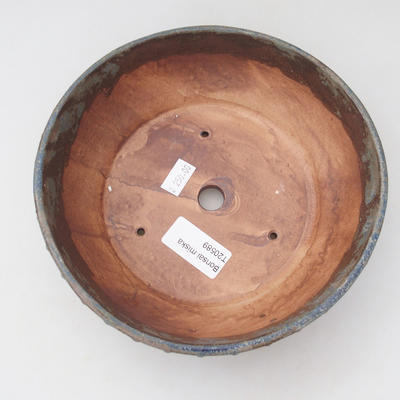 Keramická bonsai miska 17,5 x 17,5 x 5,5 cm, barva zelenohnědá - 3
