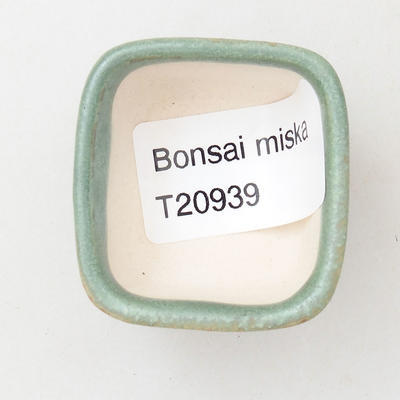 Mini bonsai miska 4 x 3,5 x 2 cm, barva zelená - 3