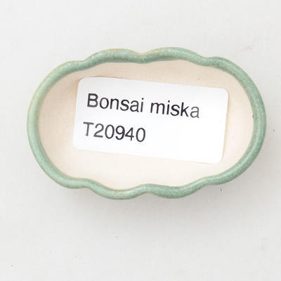 Mini bonsai miska 5,5 x 3,5 x 1,5 cm, barva zelená - 3