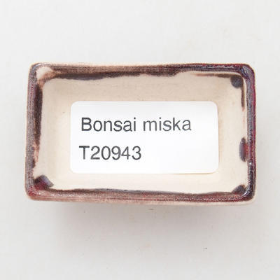 Mini bonsai miska 5,5 x 3 x 1,5 cm, barva červená - 3