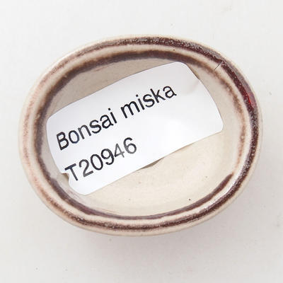 Mini bonsai miska 4,5 x 3,5 x 2 cm, barva červená - 3