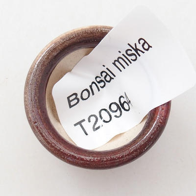Mini bonsai miska 2,5 x 2,5 x 1,5 cm, barva červená - 3