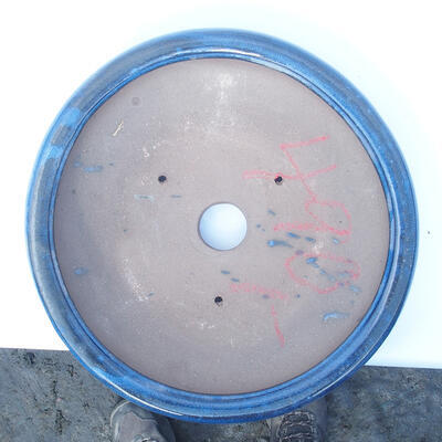 Bonsai miska 28 x 28 x 7 cm barva modrá - 3