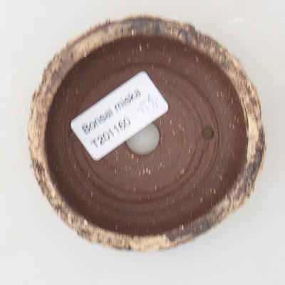 Keramická bonsai miska 8,5 x 8,5 x 4 cm, barva praskaná - 3