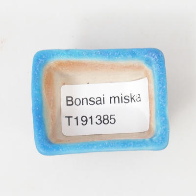Mini bonsai miska 4,5 x 3,5 x 2,5 cm, barva modrá - 3