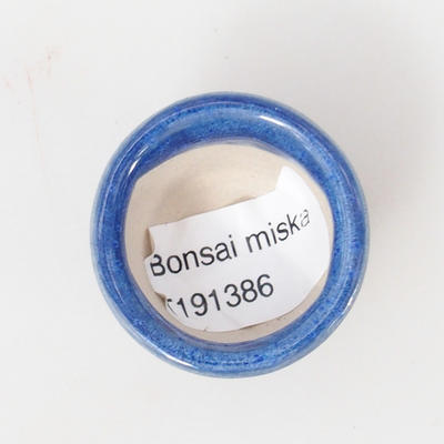 Mini bonsai miska 4 x 4 x 3 cm, barva modrá - 3
