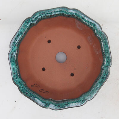 Bonsai miska 14 x 14 x 5,5 cm, barva zelená - 3