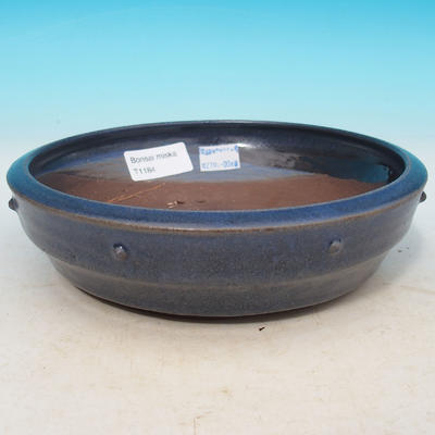 Bonsai miska 18 x 18 x 4,5 cm, barva modrá - 3