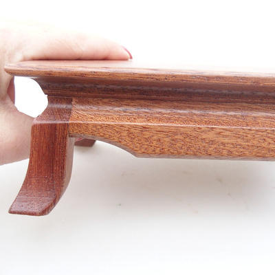 Dřevěný stolek pod bonsaje světle-hnědý 17 x 11 x 6 cm - 3