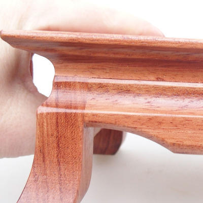 Dřevěný stolek pod bonsaje světle-hnědý 17,5 x 14 x 6,5 cm - 3