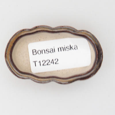Mini bonsai miska 5,5 x 3,5 x 1,5 cm, barva hnědá - 3