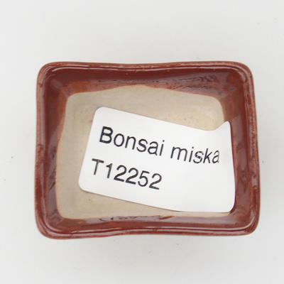 Mini bonsai miska 4,5 x 3,5 x 2,5 cm, barva hnědá - 3