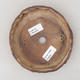 Keramická bonsai miska 15 x 15 x 3 cm, barva režná - 2.jakost - 3/4