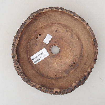 Keramická bonsai miska 17 x 17 x 5 cm, barva režná - 2.jakost - 3