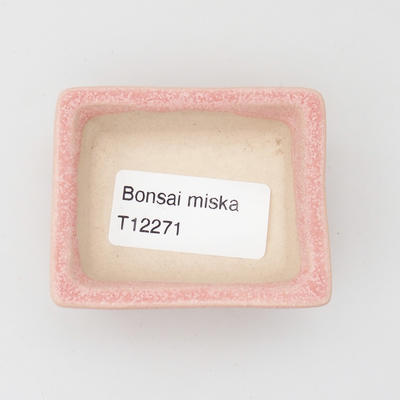 Mini bonsai miska 6,5 x 5 x 2 cm, barva růžová - 3
