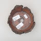 Keramická bonsai miska 13 x 13 x 3,5 cm, barva režná - 2.jakost - 3/4